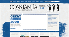 Desktop Screenshot of constantiarestaurant.co.uk