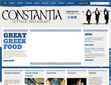 Tablet Screenshot of constantiarestaurant.co.uk